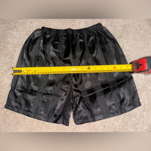 Women’s Black Silk Striped Pajamas - Picture 3 of 8